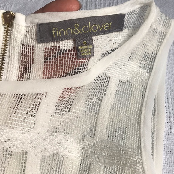 Anthropologie White dress lace bridal fit n flare - Picture 6 of 6